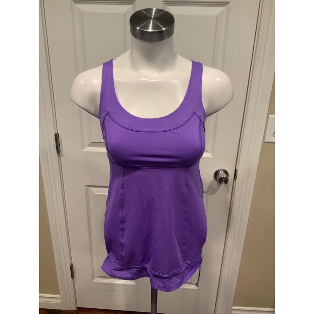 Lululemon Purple Scoop Neck Athletic Yoga Top, Size 4
